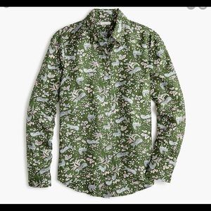 Silk collared button up